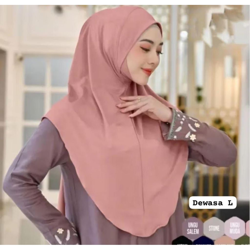 JILBAB INSTAN DAGU / BERGO MALAY / JILBAB INSTAN JERSEY PREMIUM / HIJAB INSTAN / HIJAB DAGU INSTAN /