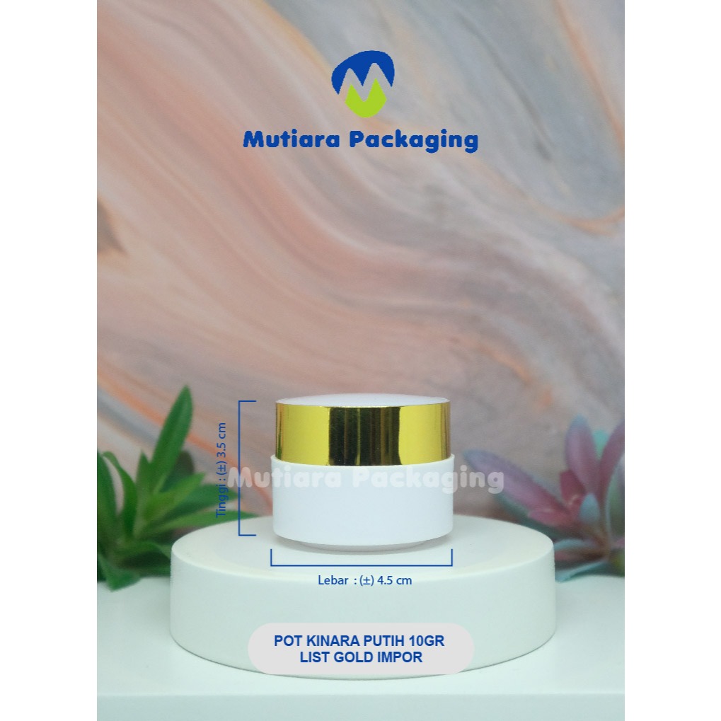 TERLARIS !! POT CREAM KINARA GOLD 10GR - KEMASAN SKINCARE NIGHT DAN DAYCREAM