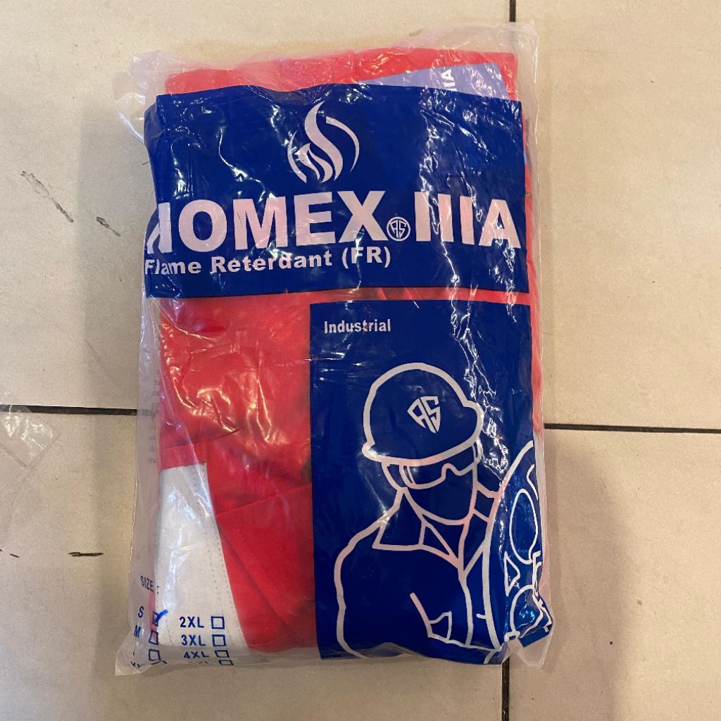 Wearpack Anti Api Nomex IIIA Warna Merah Original - Coverall New Nomex IIIA Merah