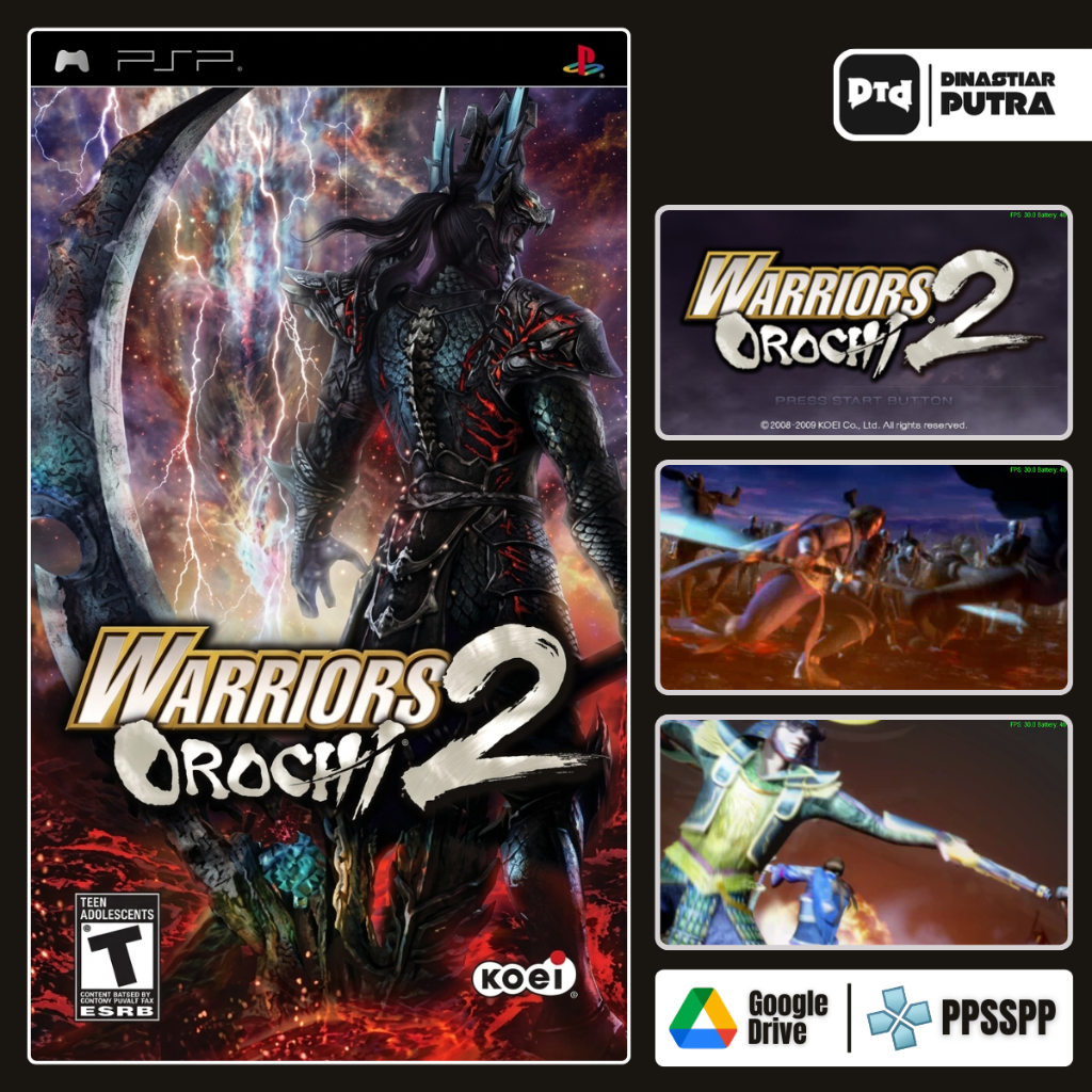 Game PSP Warrior Orochi 2 - Format ISO Siap Main (Google Drive)