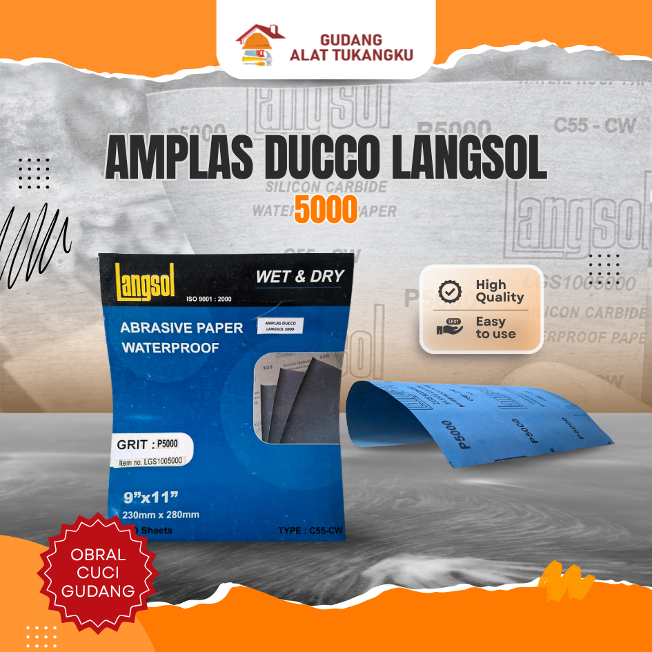 LANGSOL AMPLAS DUCCO 5000 / AMPLAS PERTUKANGAN