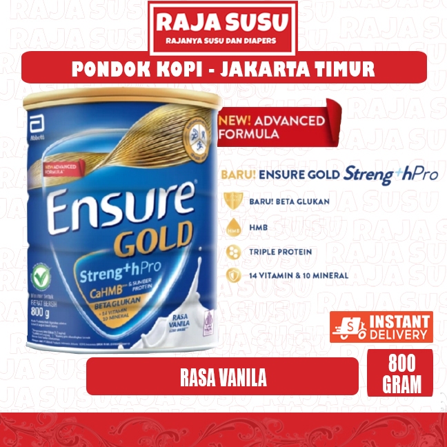 ENSURE GOLD VANILA 800GR - RAJA SUSU