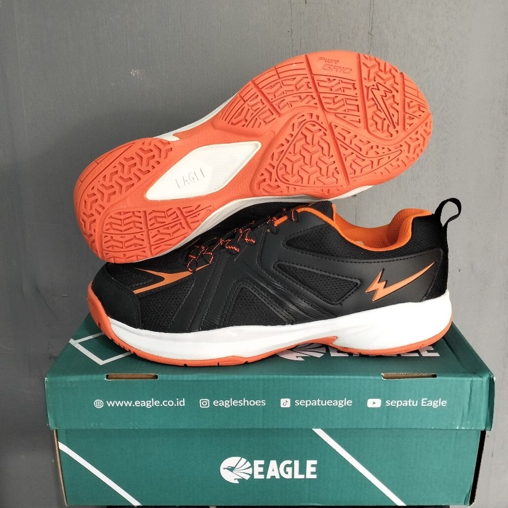 Sepatu Badminton Eagle Vanquish black