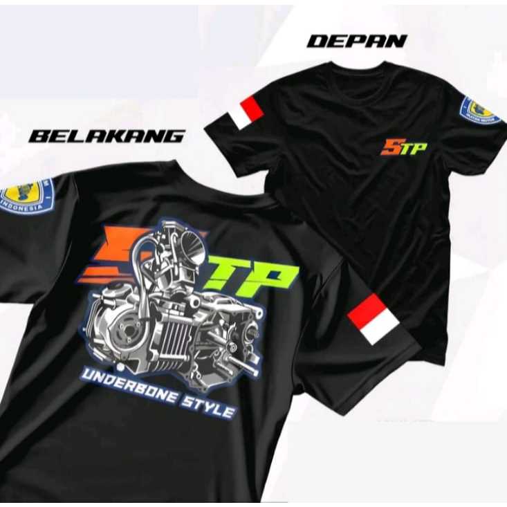 Kaos 5TP Design Tshirt Viral Baju Kaos 5TP Underbone Style