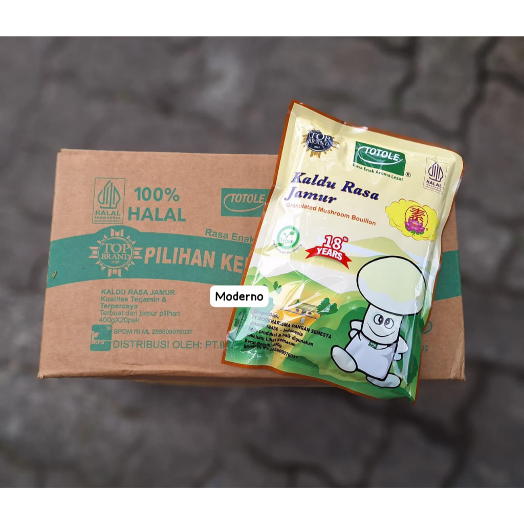 Totole Kaldu rasa jamur 400gr perkarton isi 20 - Totole jamur 400gr - Totole mushroom 400gr