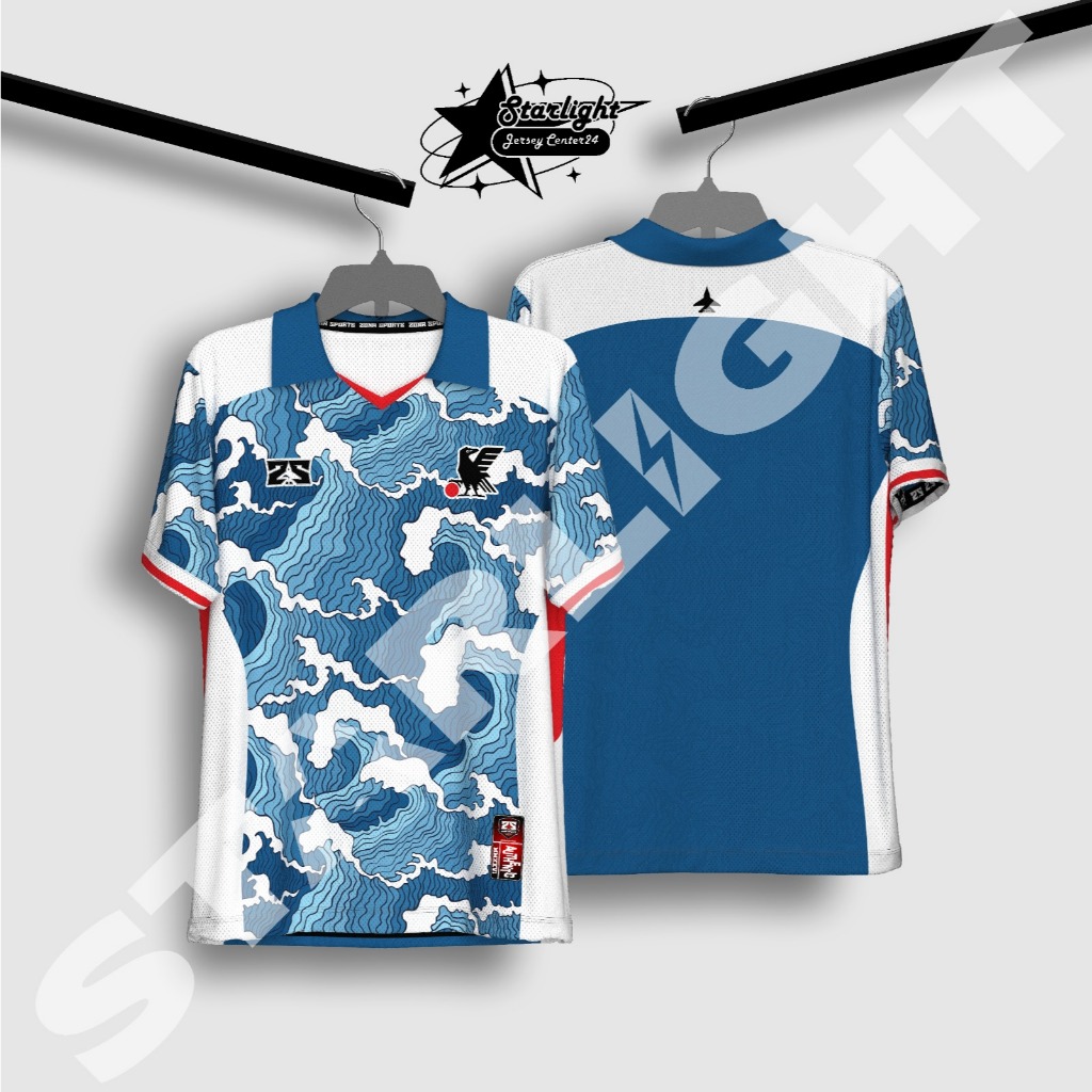 STARLIGHT Kaos Jersey Size Reguler Sportwear Football Timnas Jepang Baju Bola Futsal volly Padel Uni