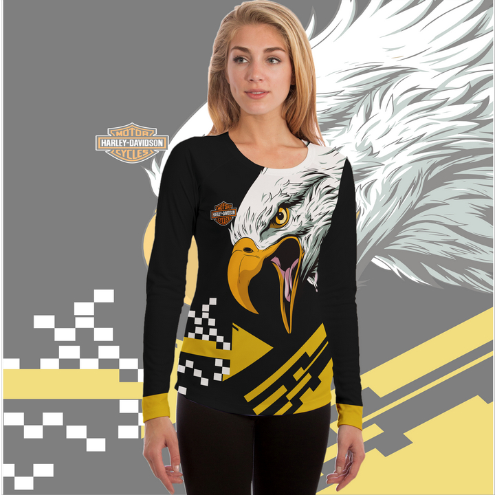 kaos HARLEY DAVIDSON wanita art 1 terbaru fullprint