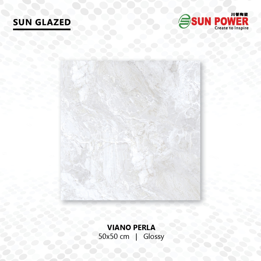 SUN POWER Viano Series 50x50 Glossy – Keramik Tiles (Sun Glazed Tiles) Lantai & Dinding Sun Power Ce