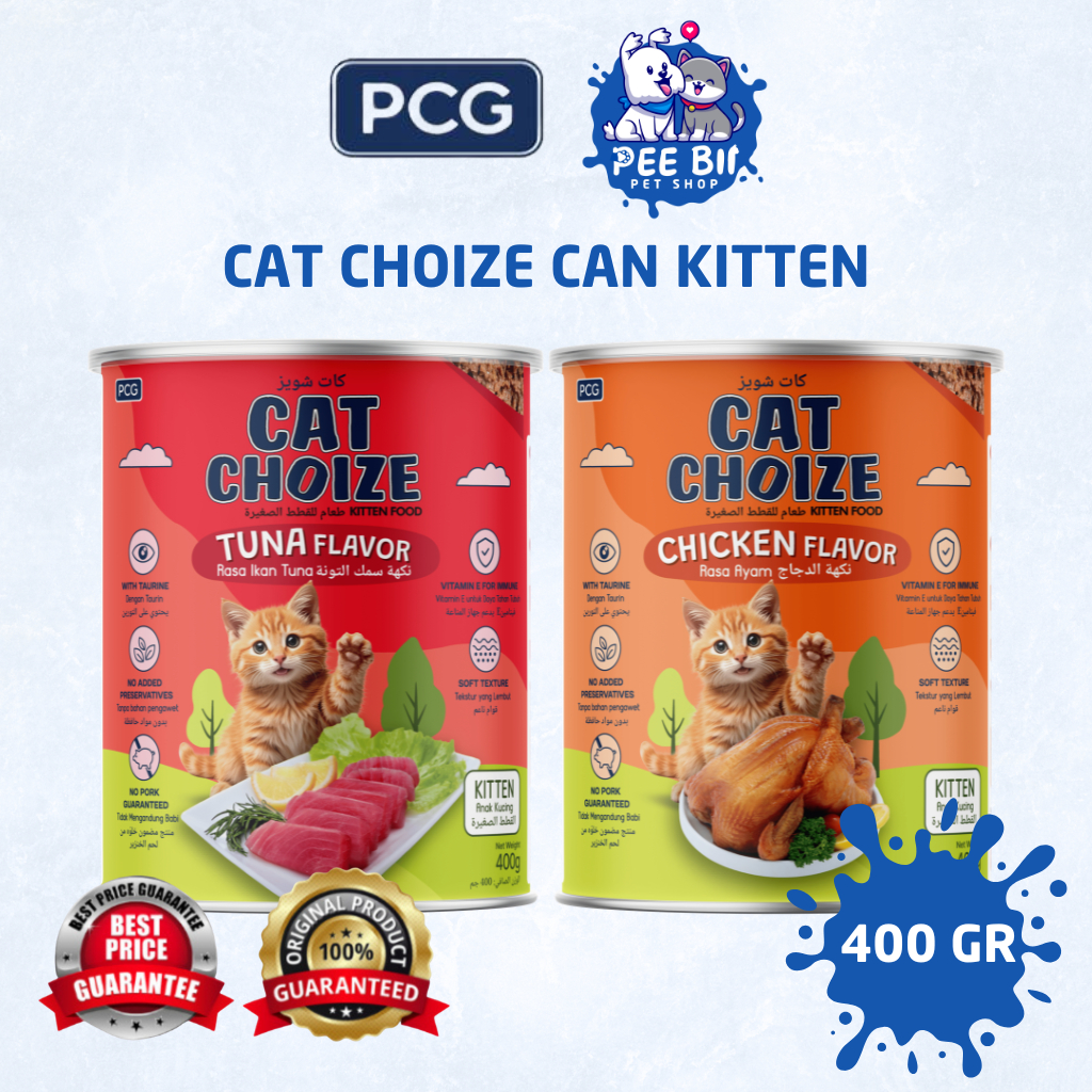 CAT CHOIZE CAN KITTEN 400 GR/ MAKANAN KUCING KALENG BASAH