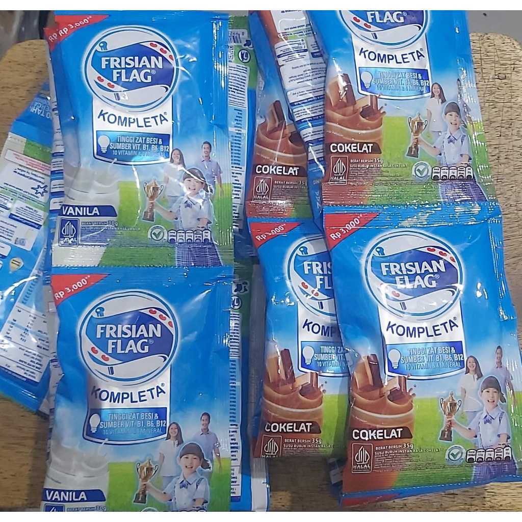 Frisian Flag Kompleta | Bendera Kompleta susu Bubuk (10sachet)