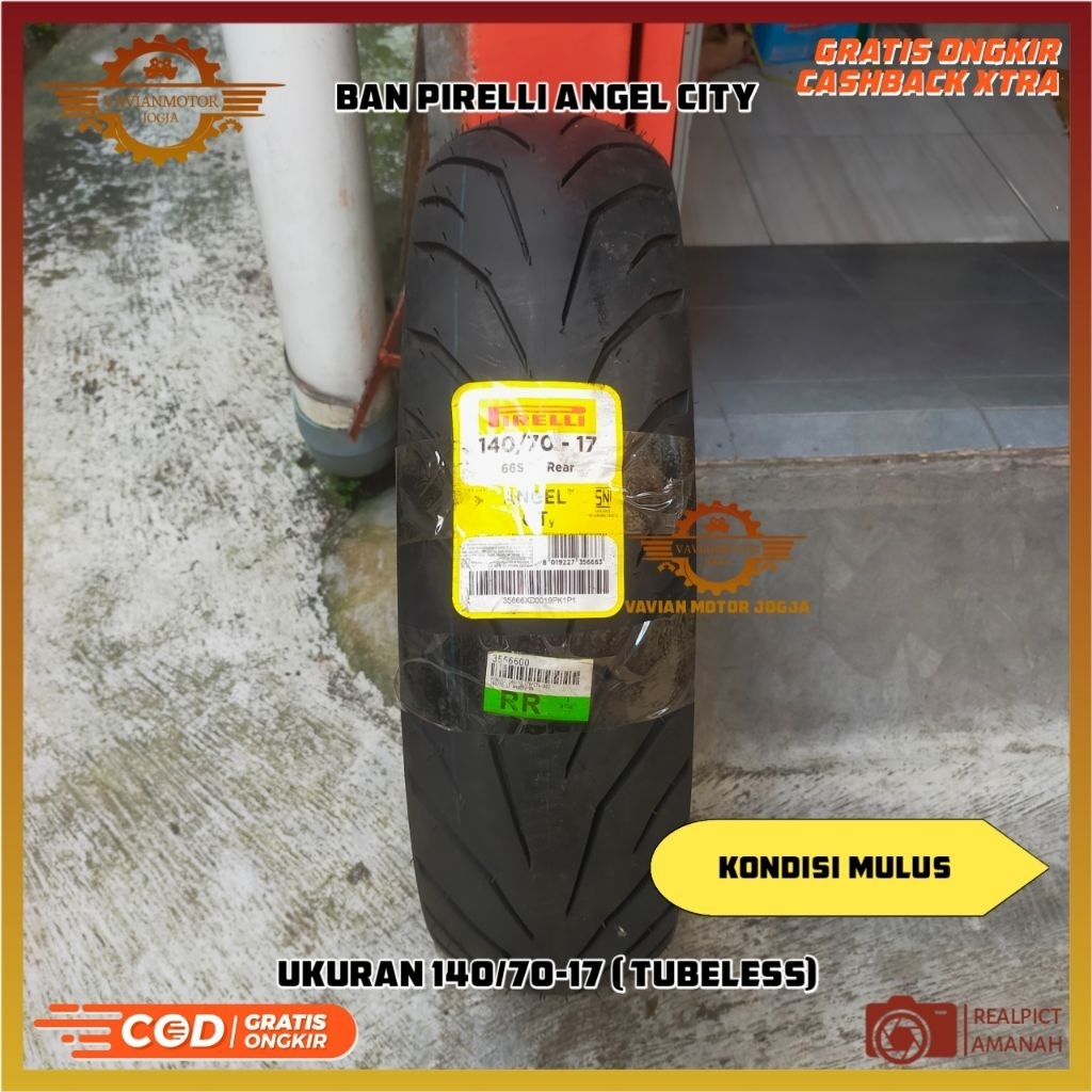 Pirelli Angel City 140/70-17 Tubeless Ban Belakang New Old Stock 2019 Original 100% Baru Cocok Ninja