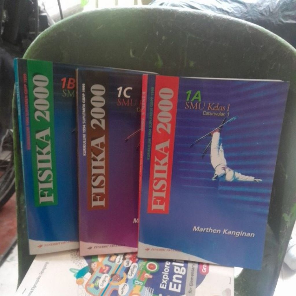 BUKU FISIKA UNTUK SMA KELAS 1,1A,1B,1C,SET KURIKULUM 1994 SUPLEMEN 1999 PENERBIT ERLANGGA
