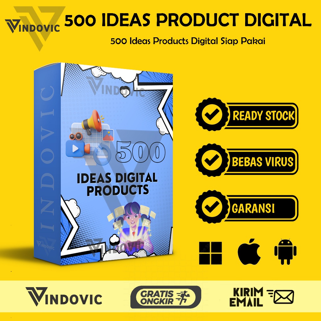 [T0855] 500+ Ide Produk Digital untuk Jualan Online | Inspirasi Bisnis Digital Pemula
