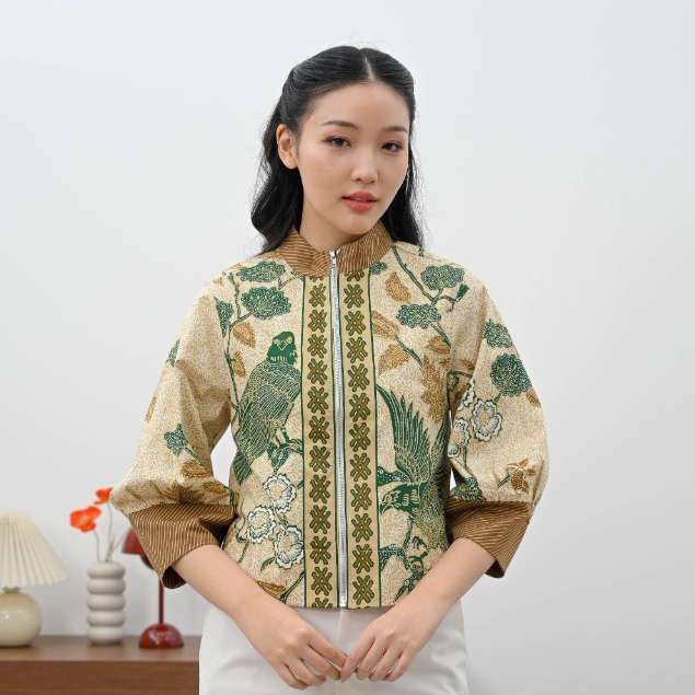 Size Standar : Jaket Bomber Batik Wanita / Jaket Batik Wanita/ Outer Batik #135