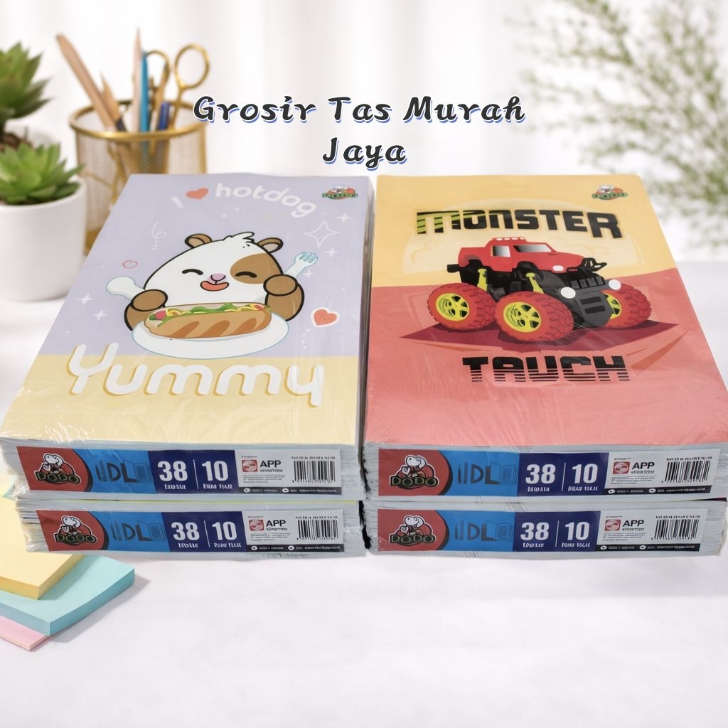 (ISI 10 PCS) BUKU TULIS MURAH / BUKU TULIS DODO By SIDU  ISI 38 LEMBAR / BUKU TULIS MURAH GROSIR By 