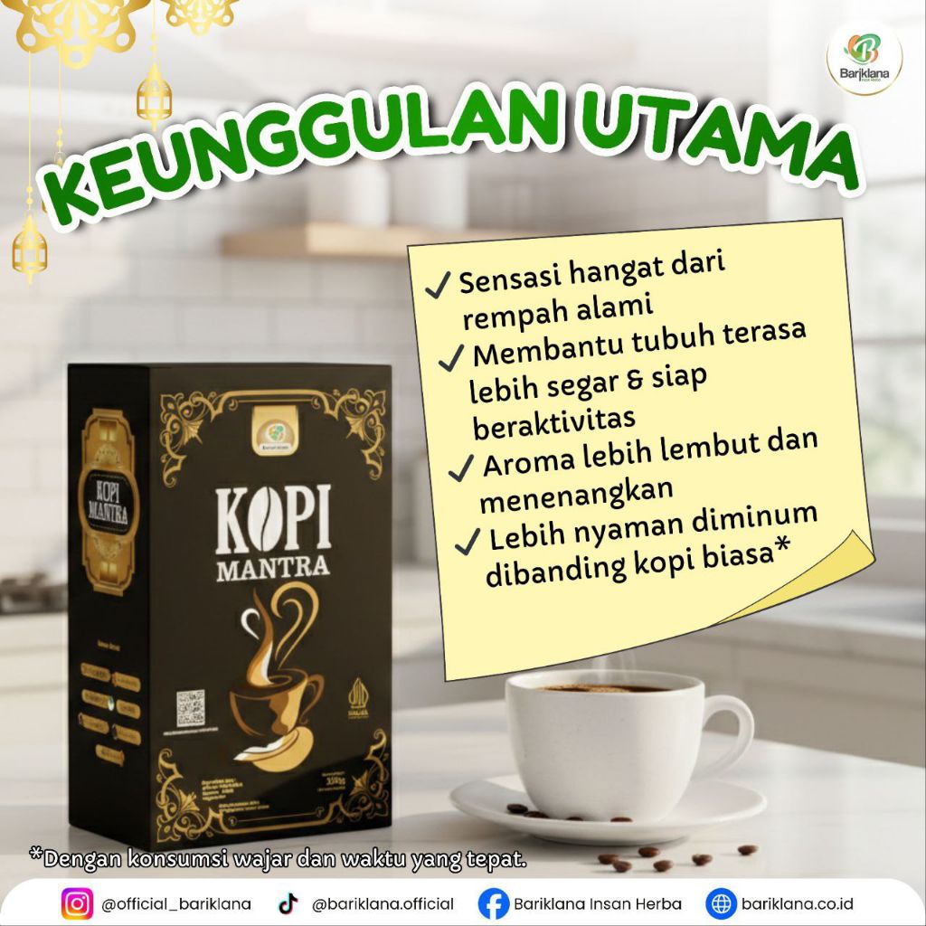 Kopi Mantra - Kopi Mantra Susu - Kopi Kemasan Sachet