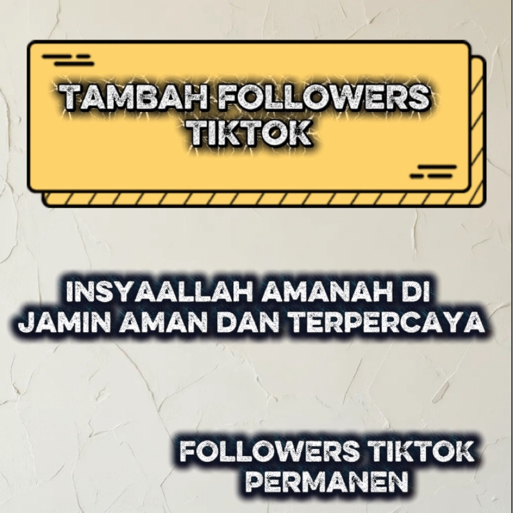 followers tiktok permanen