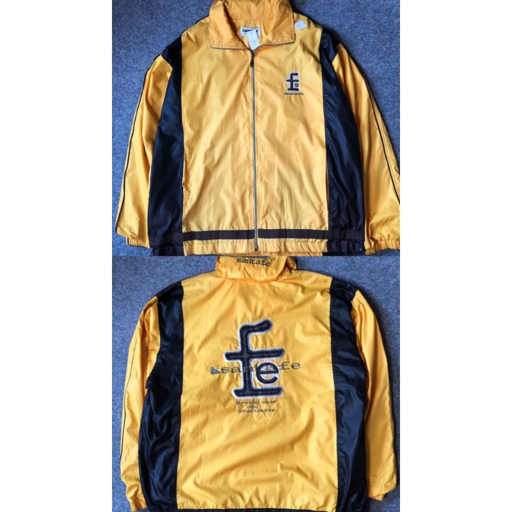 Jaket Tracktop Vintage Santa Fe Japan - Yellow Black Two-Tone