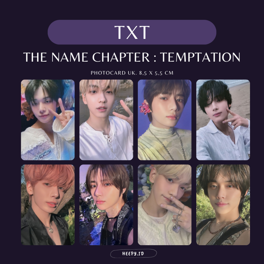 [TXT] UNOFFICIAL PHOTOCARD TXT TEMPTATION