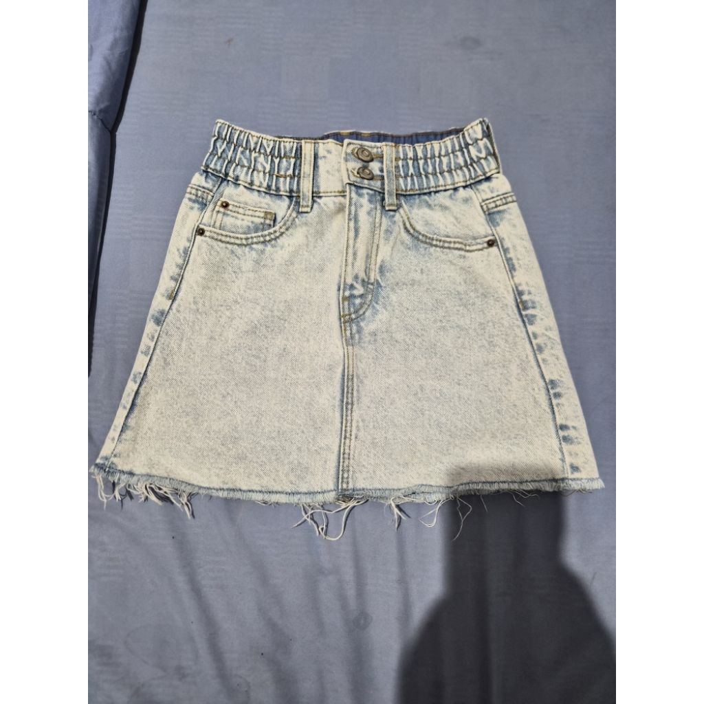 PRELOVED SKIRT JEANS ZARA KIDS SIZE 6 116CM