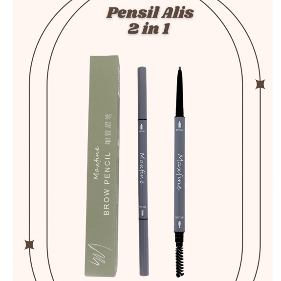 PENSIL ALIS 2in1 MAXFINE | EYEBROW PENSIL