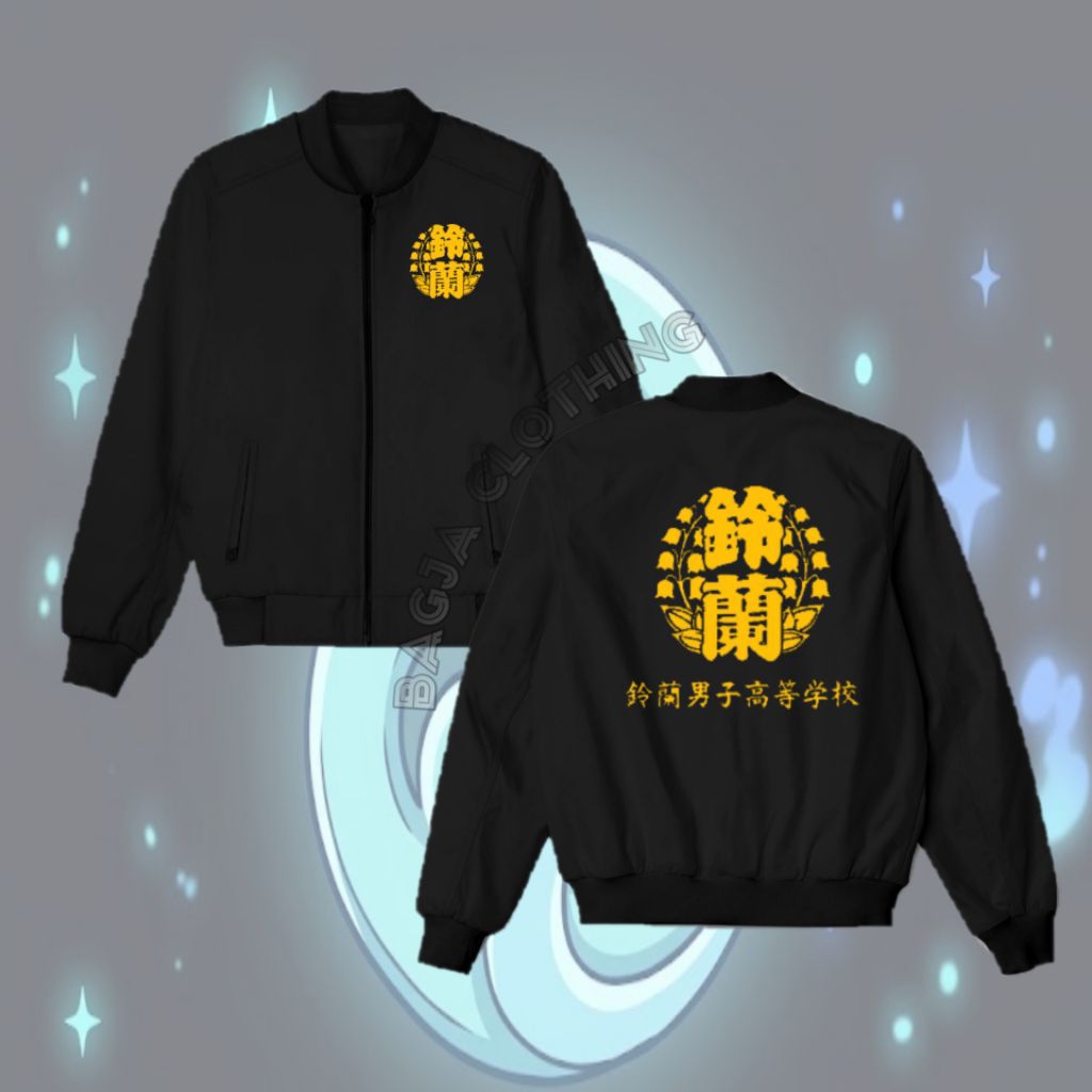Jaket Bomber Pria Suzuran high school crow zero