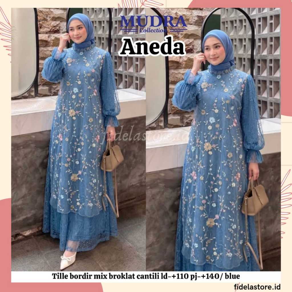 Mudra Hijab | Gamis Terbaru | Gamis Pesta | Anggi | Arra | Alanda | Bevita | Santya | Maida | Alexa 
