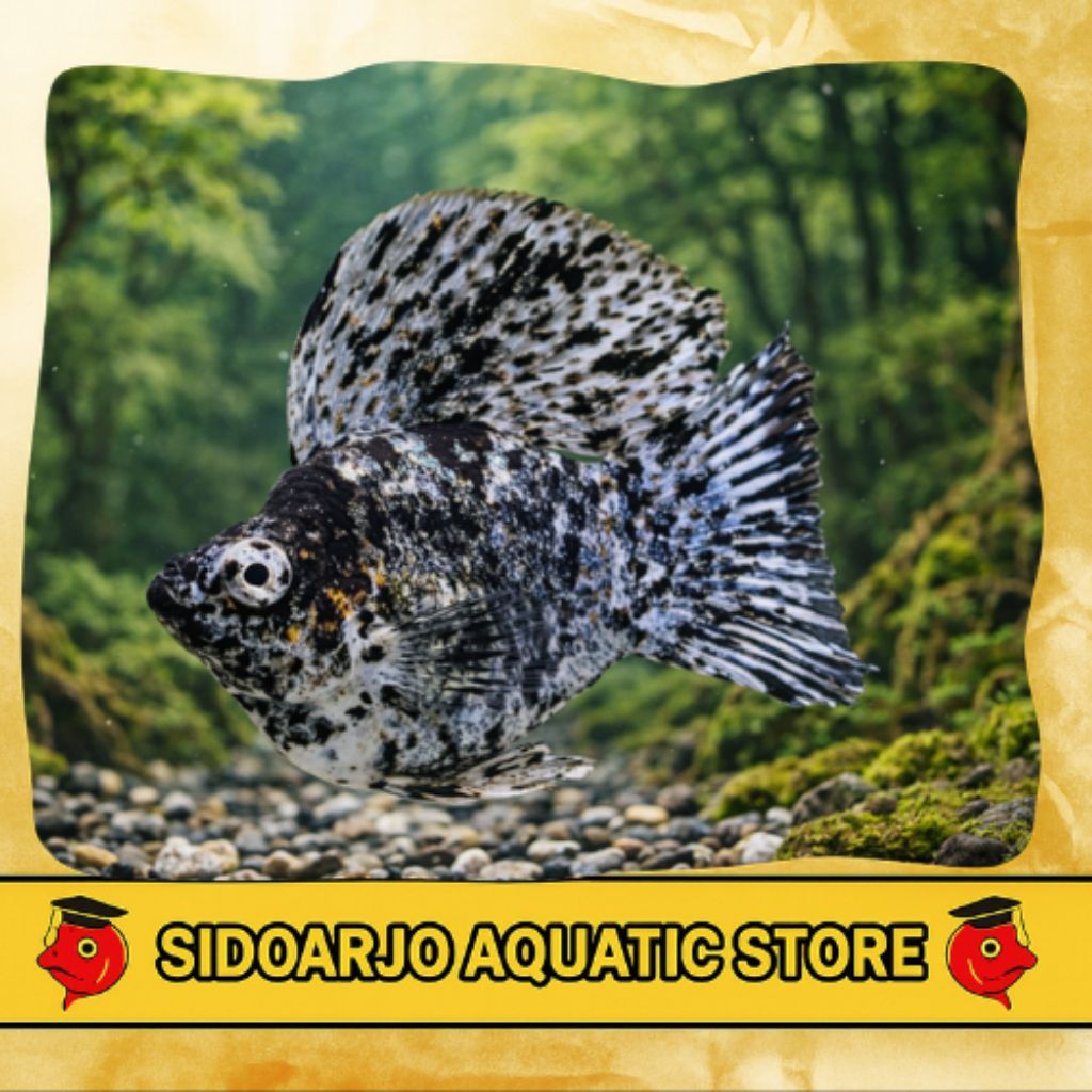 MOLLY SAILFIN JANTAN SAJA BALON MARBLE SAILFIN / BALON MARBLE SAILFIN / BALON MARBLE ATAS PANJANG PA