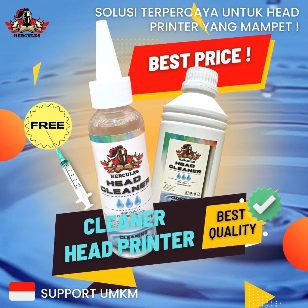 (PROMO) Head Cleaner Pembersih HEAD PRINTER 100 ML - Super Premium Quality (Aman di Printhead)