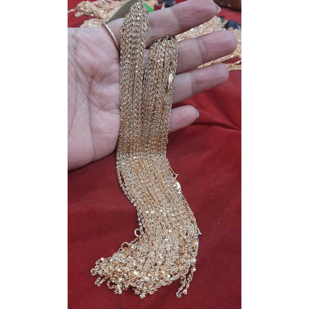 RINGAN NYAMAN DIPAKAI HARIAN KALUNG RANTAI TOSCANO KADAR 375 8K