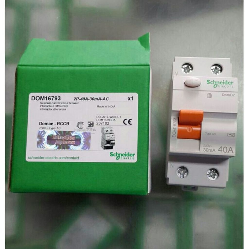 ELCB RCCB SCHNEIDER DOMAE 40A 2P 30MA