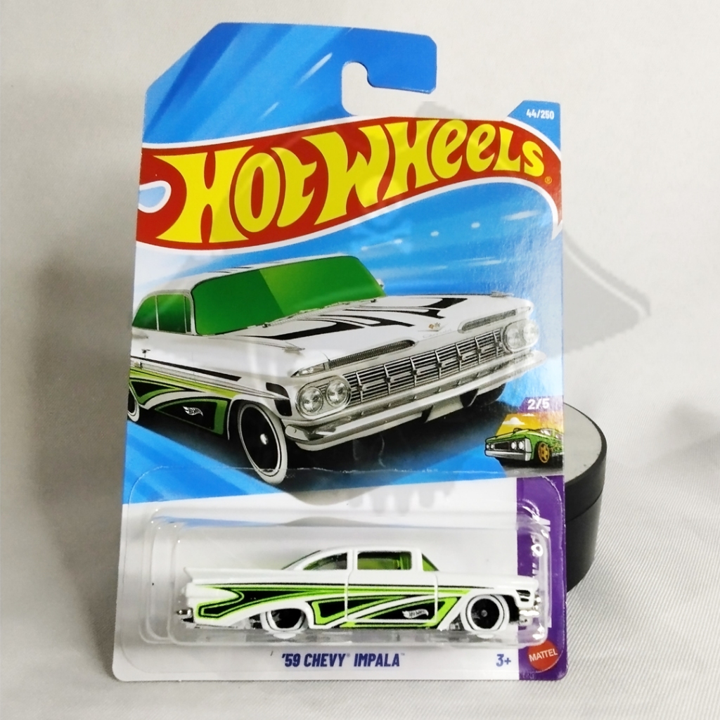 DIECAST HOTWHEELS REAL CARS 59 CHEVY IMPALA, HOTWHEELS CHEVY IMPALA