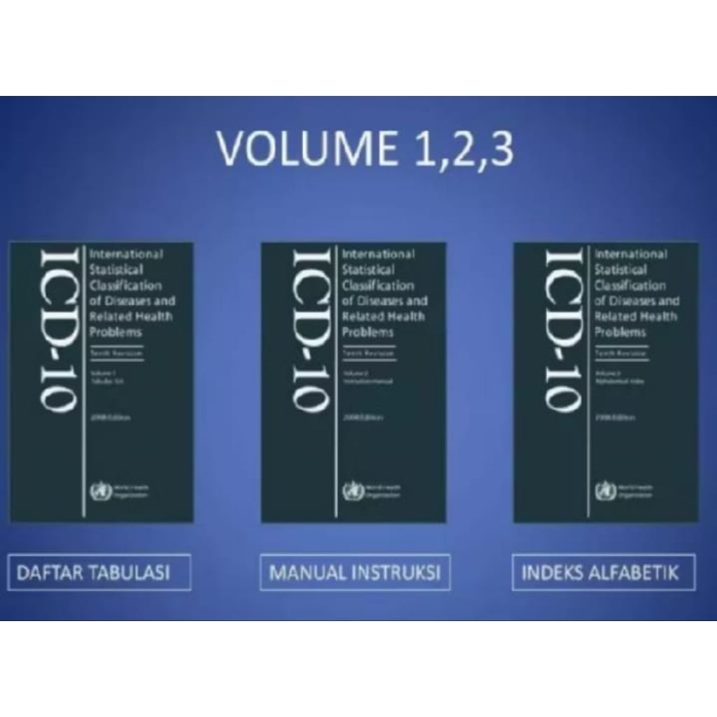 SEPAKET BUKU ICD 10 VOLUME 1-3