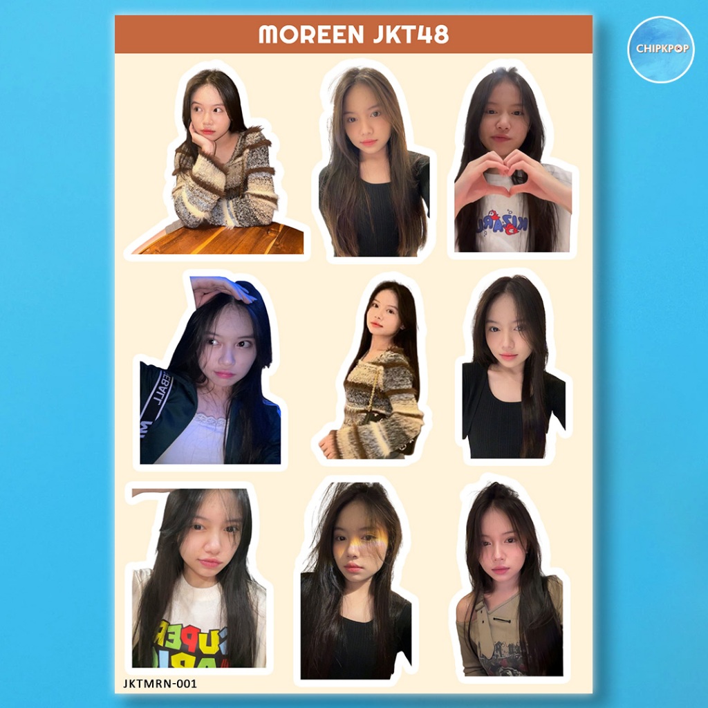 MOREEN STIKER JKT 48 I STIKER JKT 48 I JKT 48 NEW ERA I STIKER MOREEN JKT48 I STIKER HOLOGRAM JKT48
