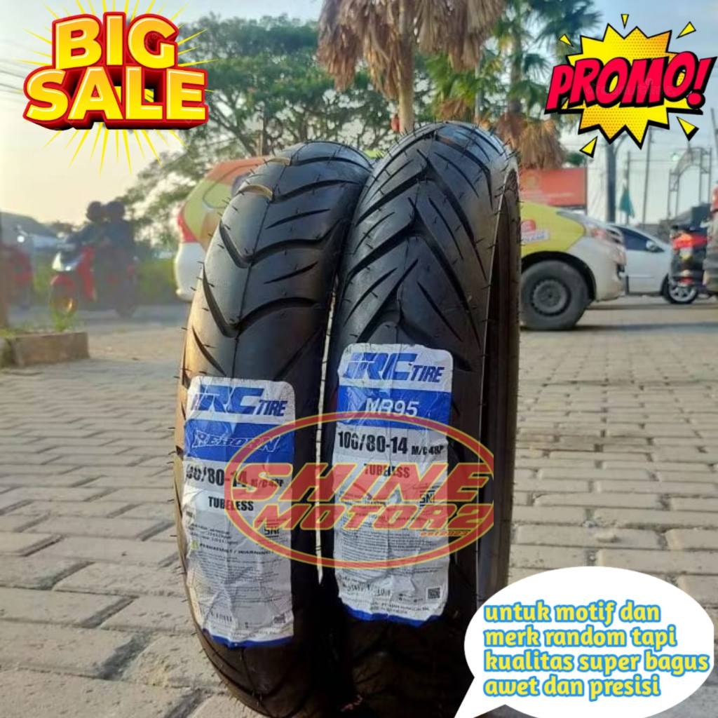 Ban Motor Tubeless IRC 90/80-14 Reborn & 100/80-14 NR 95 - Tahan Lama dan Aman