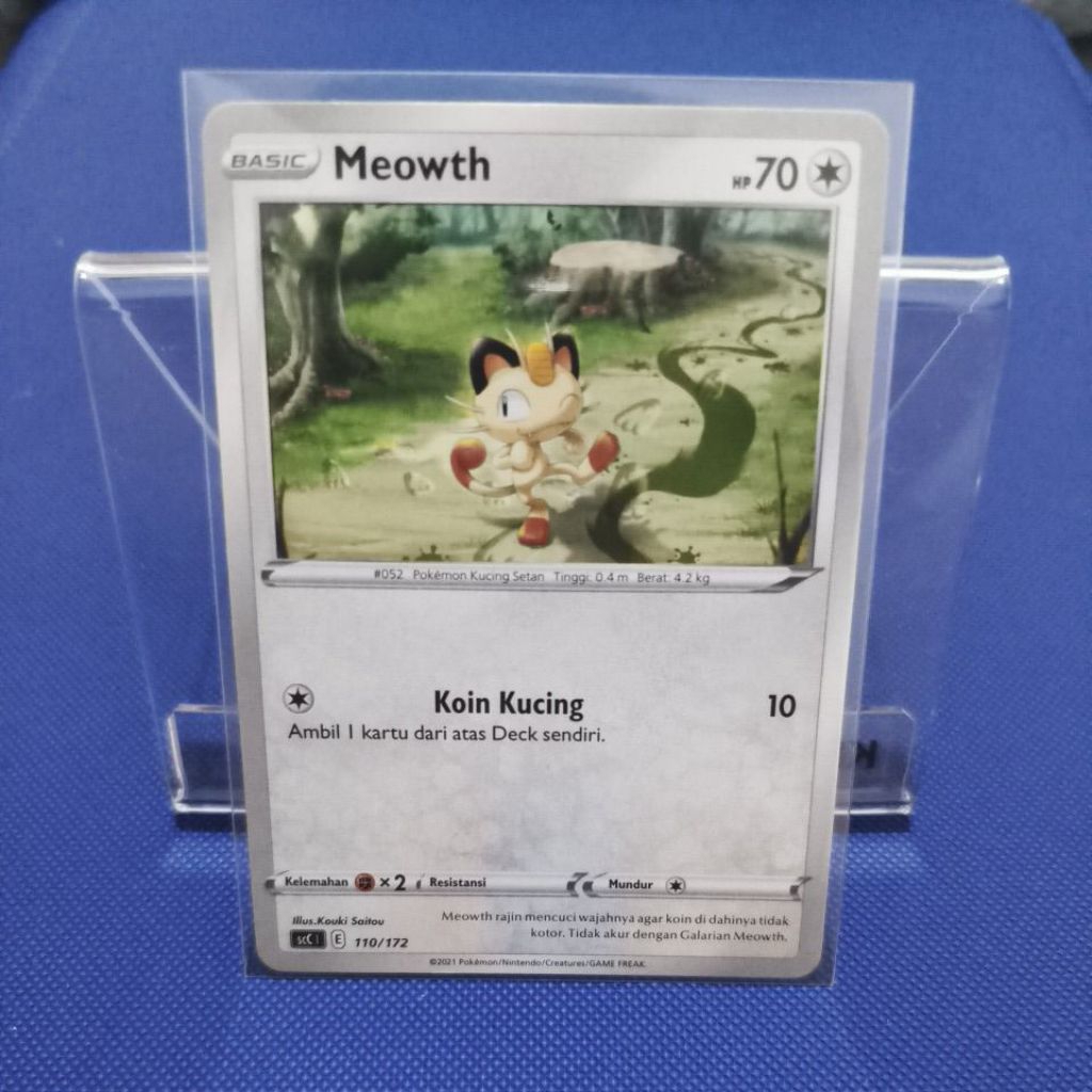 Meowth 110/172 Non Holo - V Starter Deck Evolusi