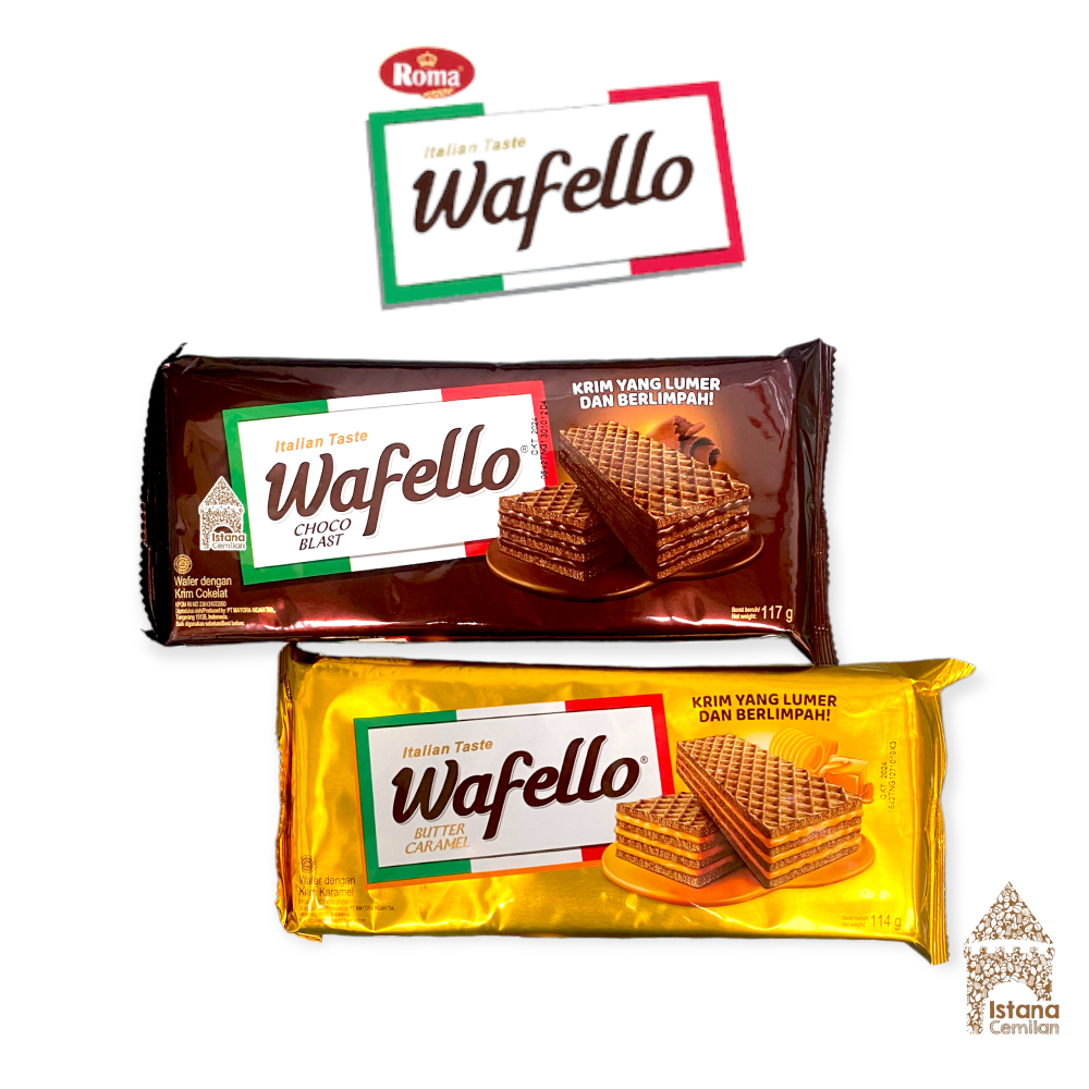 Roma Wafello Wafer Choco Blast / Butter Caramel JUMBO