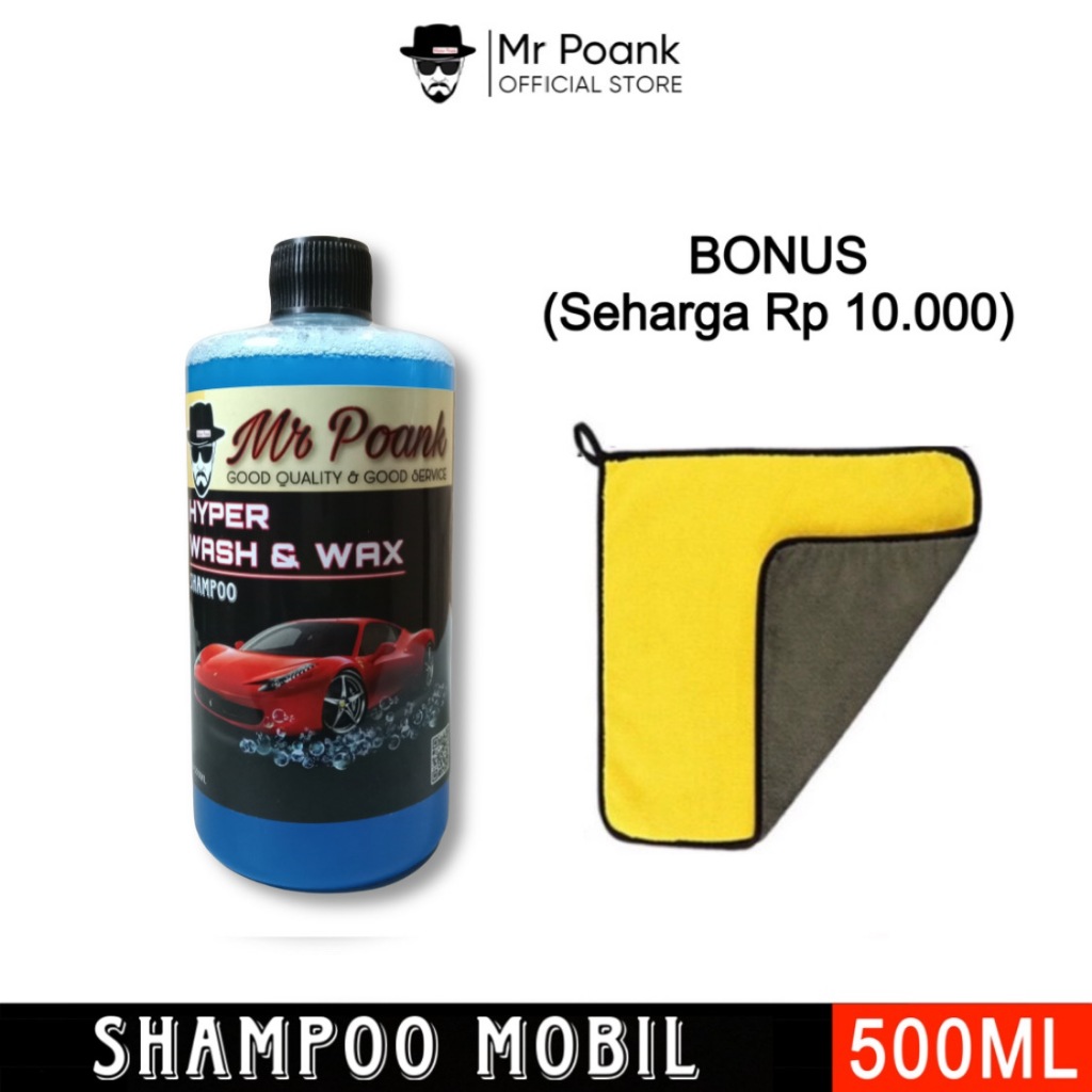 Mr Poank Shampoo Premium Mobil Motor busa melimpah ph balance bersih ampuh sampo sabun cuci steam Sa