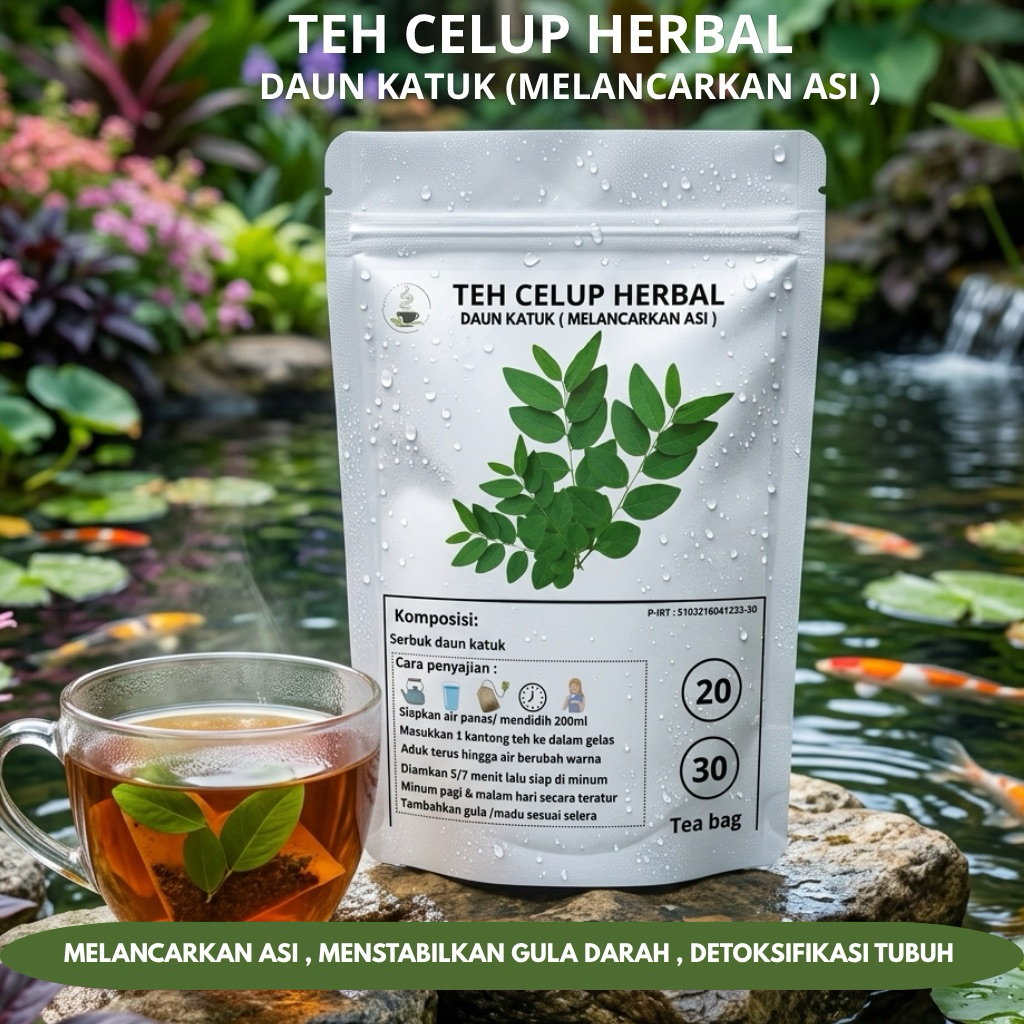 isi 20&30_NURHERBALEA TEH CELUP HERBAL DAUN KATUK  |TEH DAUN KATUK MELANCARKAN ASI
