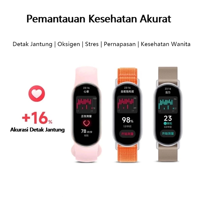CUCI GUDANG Smartwatch Xiaomi M9 dengan Layar Tahan Air, Smartwatch Pemantau Detak Jantung, Pelacak