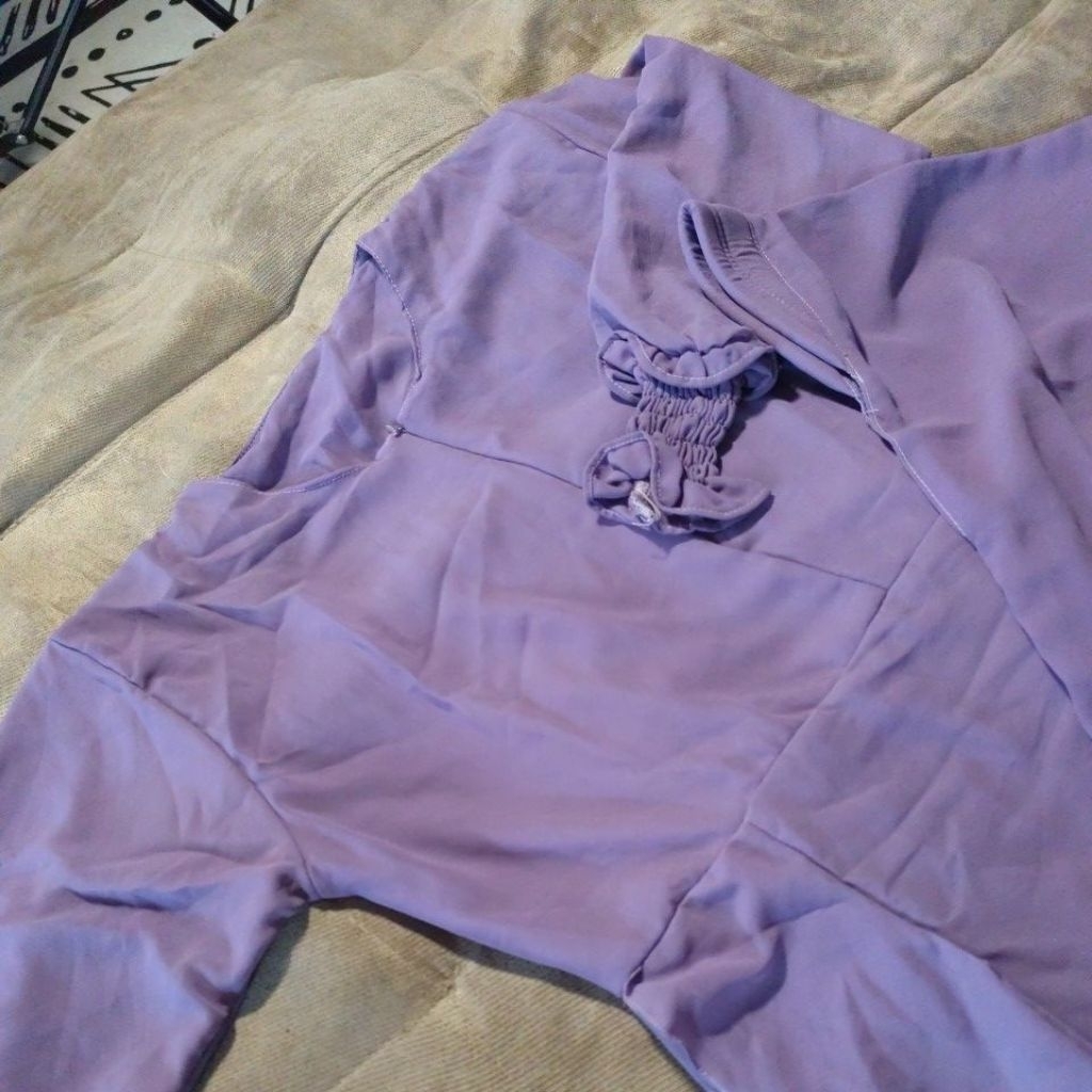 NEW set gamis wanita dress muslim Lilac