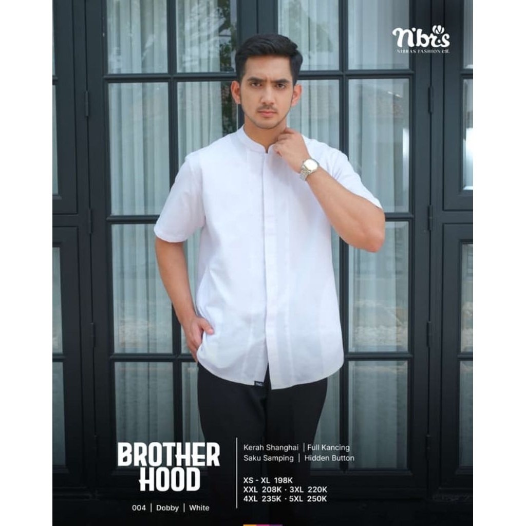 Kemeja koko brotherhood 004 white full kancing