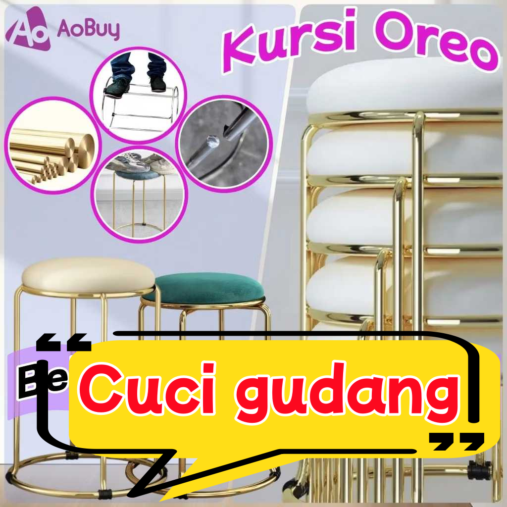 Kursi Oreo Besi /Kursi Bar Oreo /Kursi Cafe Bulat /Kursi Bar/kursi bulat besi/kursi besi/kursi bakso