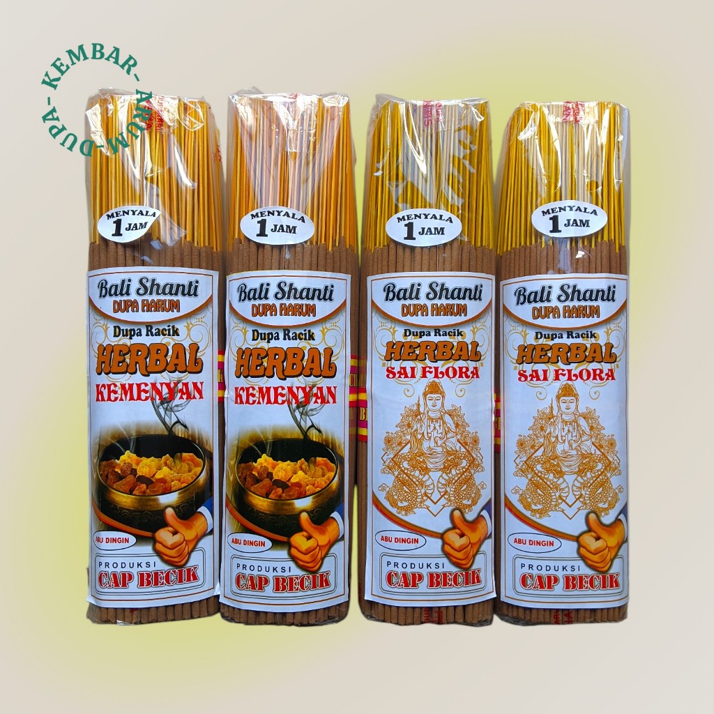 Dupa Cap Becik 1 Herbal Jam Bali Shanti - Aroma Terapi Full Harum (500gram)