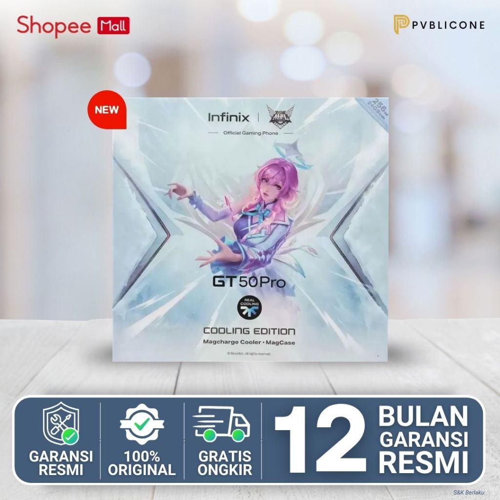 Infinix GT 50 Pro 5G RAM 12/256GB HP Gaming AMOLED 144Hz Fast Charging NFC 45W 6500mAh Original Gara