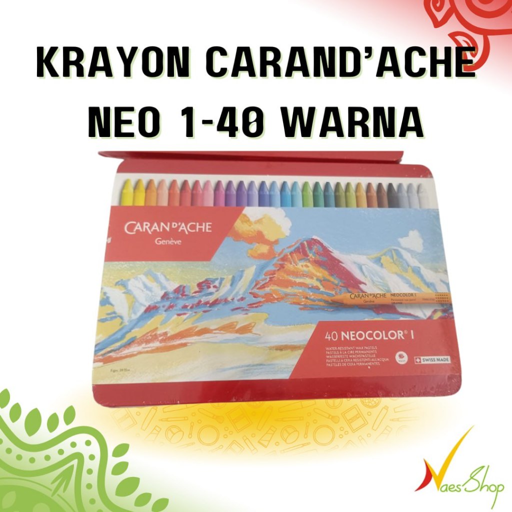 Krayon Carandache 40 warna for Neo 1 | Crayon made in Swiss