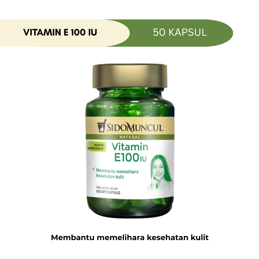 Sidomuncul Natural Vitamin E 100 IU 50 Kapsul