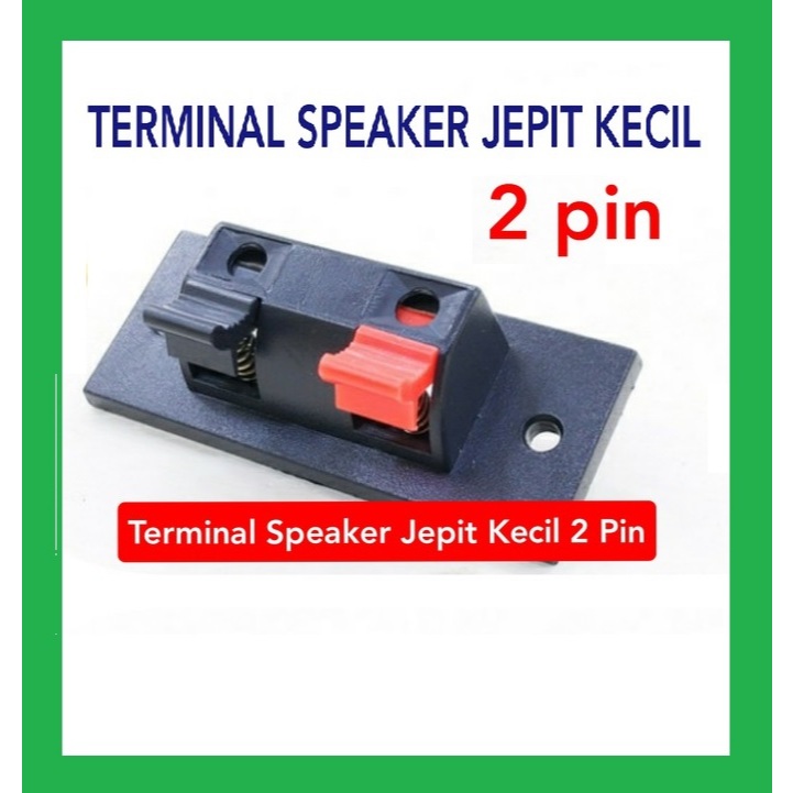 Terminal  Speaker 2 Pin Terminal Jepit kecil 2P untuk salon Speaker input atau output Amplifier