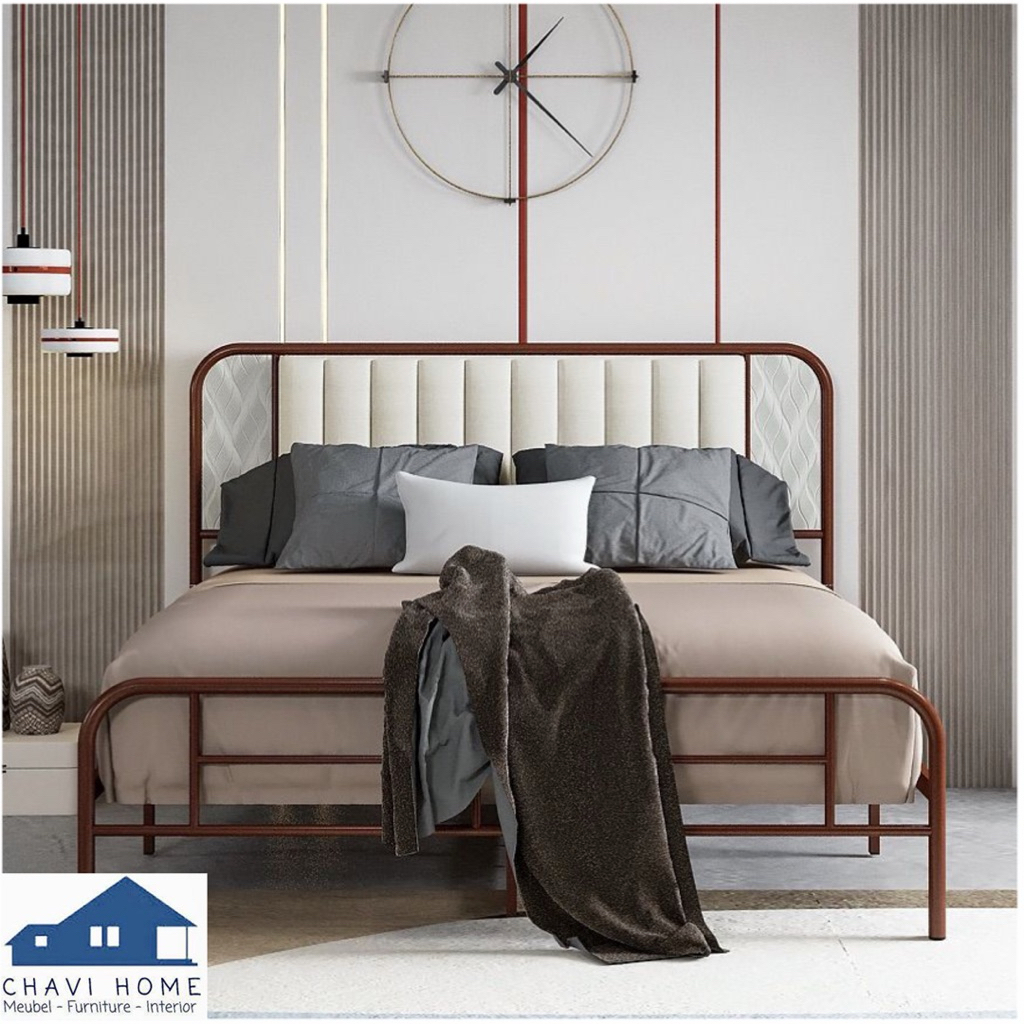 ranjang besi divan tempat tidur rangka besi minimalis industrial kualitas top siantano