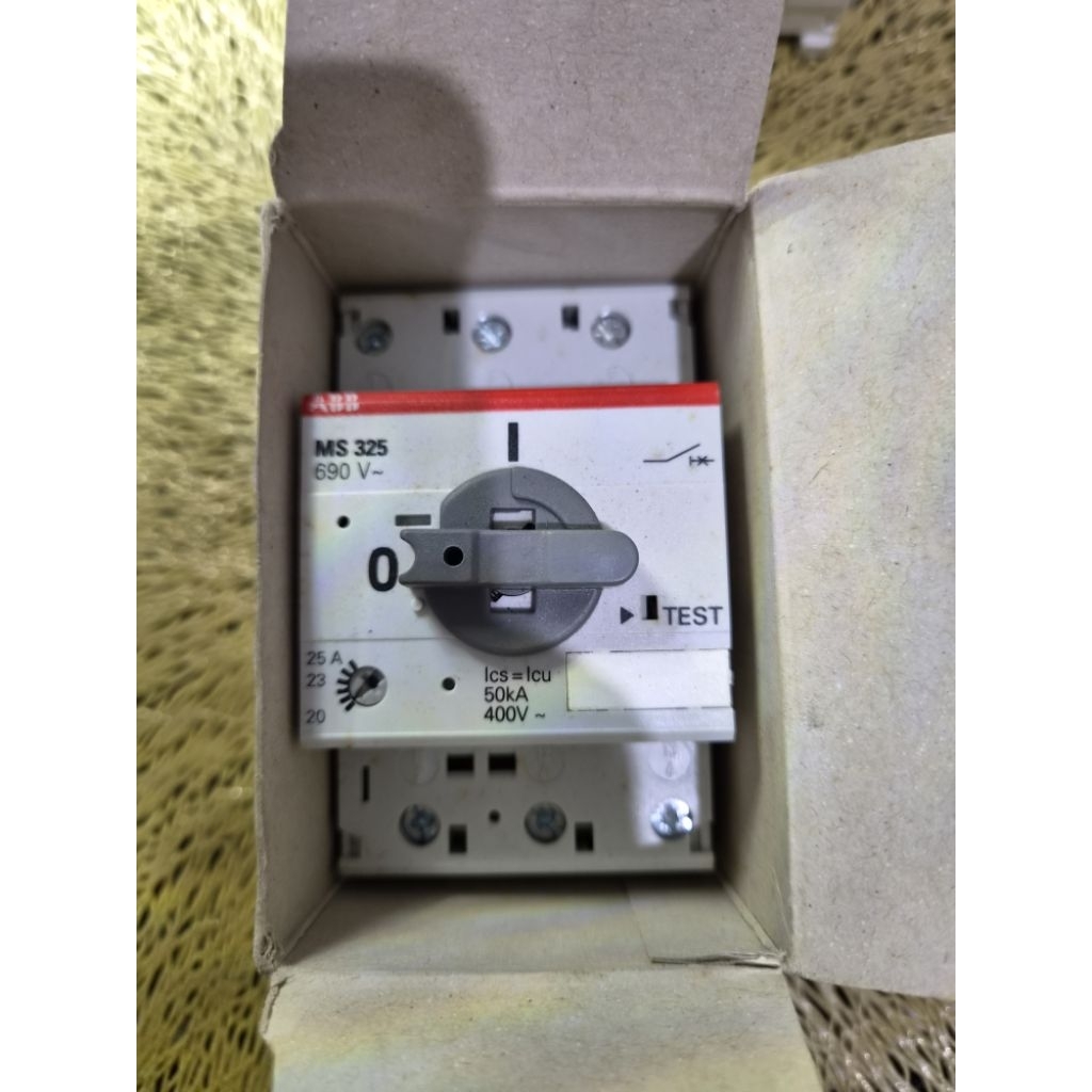 ABB THERMIS MANUAL MOTOR STARTER ABB MS 325 100KA ABB 20.25A